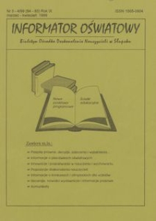Informator Oświatowy, 1999, nr 3/4