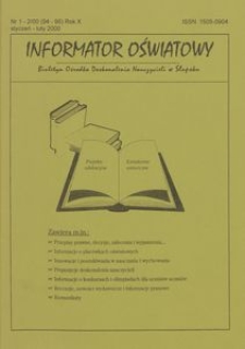 Informator Oświatowy, 2000, nr 1/2