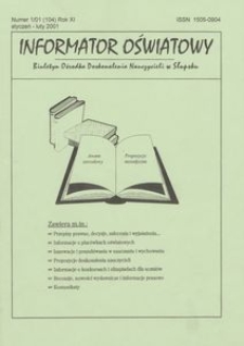 Informator Oświatowy, 2001, nr 1