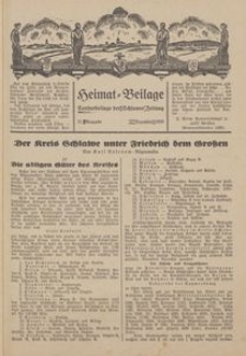 Heimat-Beilage, 21. Ausgabe