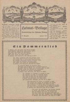 Heimat-Beilage, 22. Ausgabe