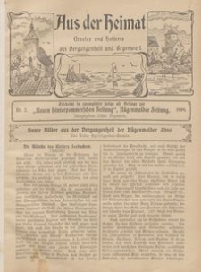 Aus der Heimat. Ernstes und Heiteres aus Vergangenheit und Gegenwart, 1909, Nr. 2