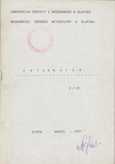 Informator, 1992, nr 3