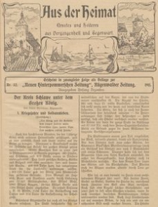 Aus der Heimat. Ernstes und Heiteres aus Vergangenheit und Gegenwart, 1911, Nr. 32