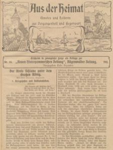 Aus der Heimat. Ernstes und Heiteres aus Vergangenheit und Gegenwart, 1911, Nr. 33