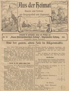 Aus der Heimat. Ernstes und Heiteres aus Vergangenheit und Gegenwart, 1911, Nr. 40