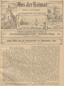Aus der Heimat. Ernstes und Heiteres aus Vergangenheit und Gegenwart, 1910, Nr. 3