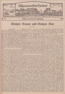Ostpommersche Heimat. Beilage der Zeitung für Ostpommern, 1934, Nr. 25