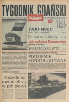 Tygodnik Gdański, 1991, nr 14