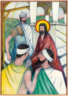 Droga krzyżowa. Stacja I. Jezus na śmierć skazany