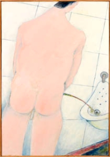 Obraz olejny - Mężczyzna w toalecie 2