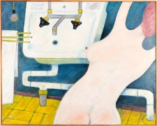 Obraz olejny - Kobieta w łazience 2