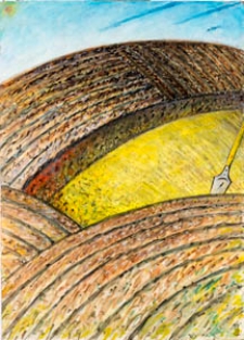 Obraz olejny - Łany zboża