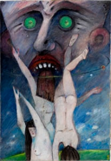 Obraz olejny - W morskich odmętach