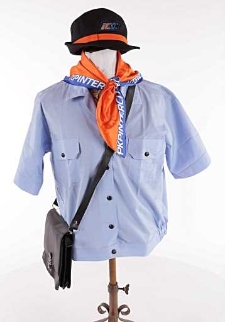 Kamizelka letnia z, krawatka damska, kapelusz damski