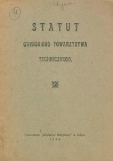 Statut Gdyńskiego Towarzystwa Technicznego