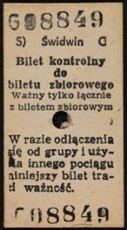 Bilet kolejowy G 08849