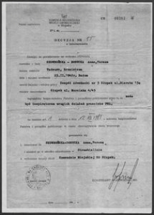 Decyzja Nr 55 o internowaniu