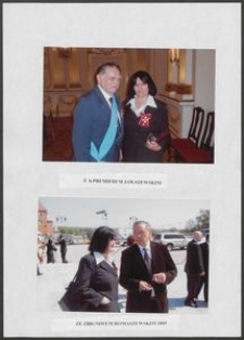 Kartka z albumu - Anna Bogucka-Skowrońska z Janem Olszewskim oraz ze Zbigniewem Romaszewskim (2009)