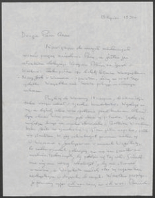 List do Anny Boguckiej-Skowrońskiej