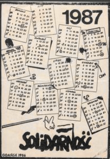 Solidarność 1987 - kalendarz