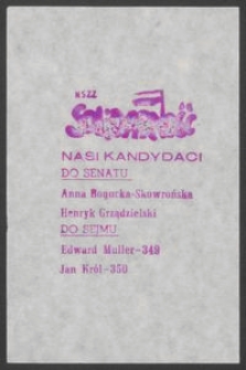 NSZZ Solidarność - ulotka