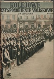 Kolejowe Przysposobienie Wojskowe, 1936, nr 20 (96)