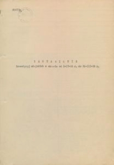 Zestawienie inwestycji miejskich w okresie od 1-IV-33 r. do 31-III-35 r.