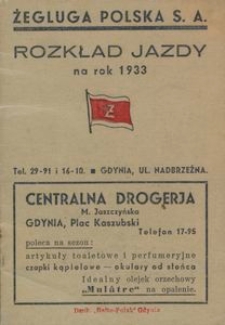 Rozkład jazdy na rok 1933