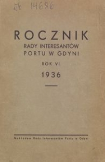 Rocznik Rady Interesantów Portu w Gdyni : 1936