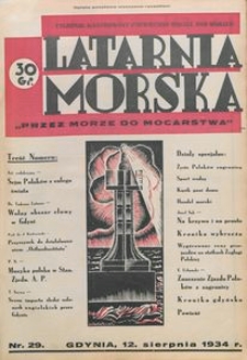 Latarnia Morska : "przez morze do mocarstwa", 1934, nr 29
