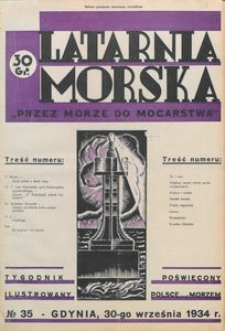 Latarnia Morska : "przez morze do mocarstwa", 1934, nr 35