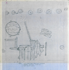 Słupsk - Stary Rynek. Fragment budynku 1 - ściana płn. Rzut poziomy beczki. Stanowisko 3, wyk. I, Ar 27, Aw A