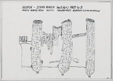 Słupsk - Stary Rynek. Profil wewnętrzny ściany południowej budynku 1 (widok od p&oacute;łnocy). Stanowisko 3, wyk. I, Ar 27, Cw D