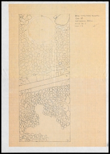 Słupsk - Zesp&oacute;ł Bramy Młyńskiej. Rzut poziomy bruku. Stanowisko 45, sondaż I