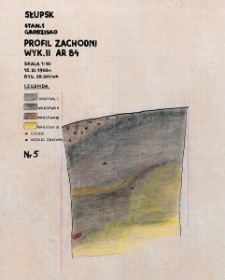Słupsk - Grodzisko. Profil zachodni. Stanowisko 1, wyk. II, Ar 84