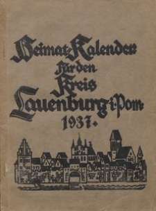 Heimatkalender f&uuml;r den Kreis Lauenburg i. Pom. f&uuml;r das Jahr 1937