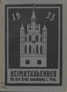 Heimatkalender für den Kreis Lauenburg i. Pom. 1933