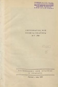 Informator WDK : Ziemia Gdańska, 1970, nr 7 (79)