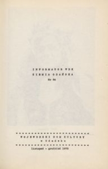 Informator WDK : Ziemia Gdańska, 1970, nr 84