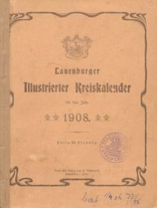 Lauenburger Illustrierter Kreiskalender f&uuml;r das Jahr 1908