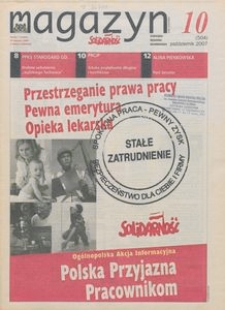Magazyn "Solidarność", 2007, nr 10
