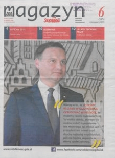 Magazyn "Solidarność", 2015, nr 6