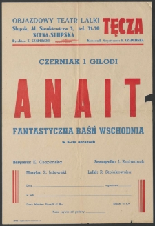 Anait : afisz do spektaklu