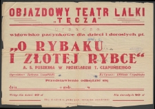 O rybaku i złotej rybce : afisz do spektaklu