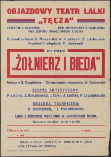 Żołnierz i bieda : afisz do spektaklu