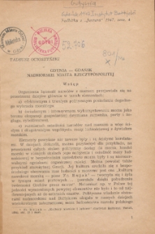 Gdynia - Gdańsk : nadmorskie miasta Rzeczypospolitej