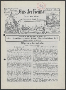 Aus der Heimat. Ernstes und Heiteres aus Vergangenheit und Gegenwart, 1913, Nr. [13]