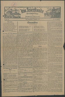 Die Feierstunde : Wochenbeilage der Zeitung für Ostpommern, 1927, Nr. 224