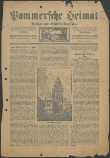 Pommersche Heimat. Beilage zum General-Anzeiger, 1912, Nr. 3